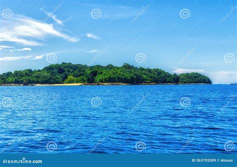The Pearl Islands Archipelago in the Pacific Ocean, Panama Stock Image ...