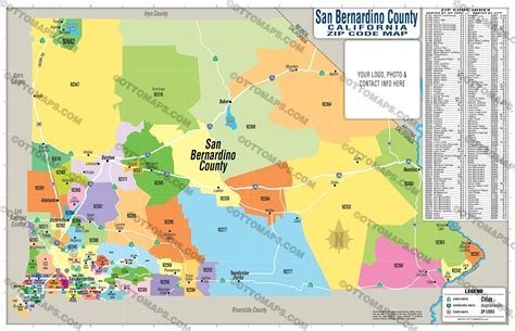 San Bernardino County Map