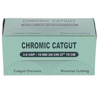 House Brand Dentistry 103148 Chromic Gut Absorbable Sutures C-6 3/0 27 ...