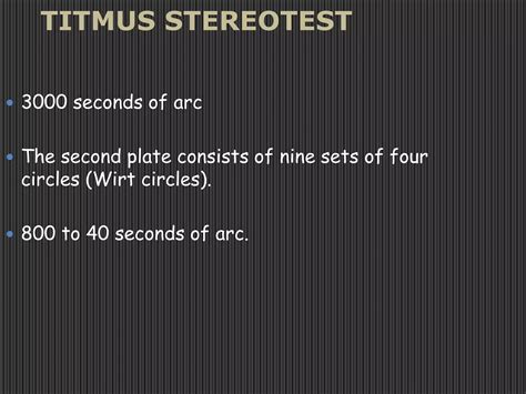 Tests for stereopsis | PPT