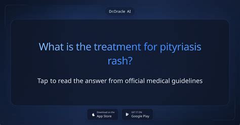 Image result for Rash Algorithm Pityriasis