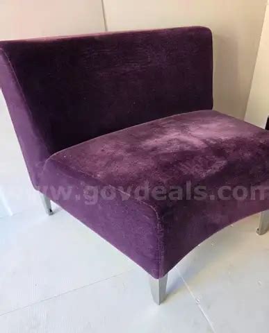 M&T Bank Stadium Club Level Furniture - (2) Brayton Purple Wedge Chairs ...