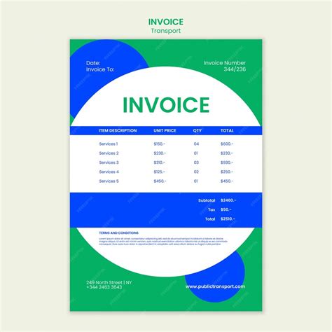 Transportation Invoice Template PDF 的图像结果