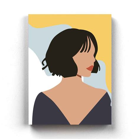 Abstract Women Portrait Art Frame for Wall Decor- FunkyDecors