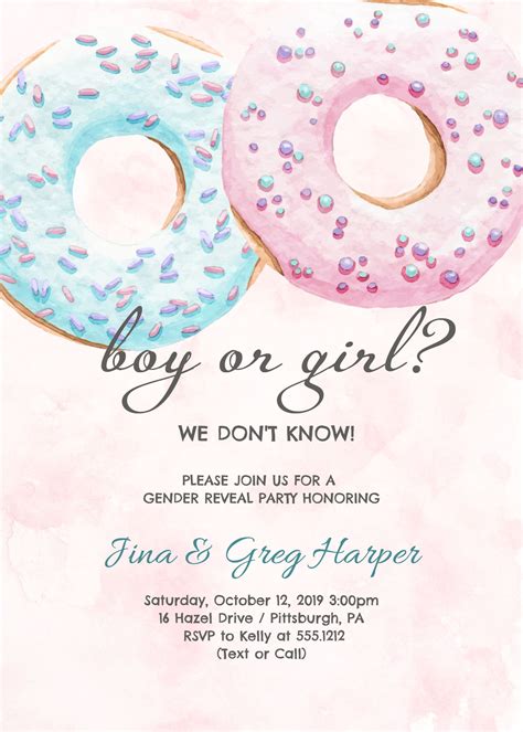 50+ Free Gender Reveal Invitation Templates