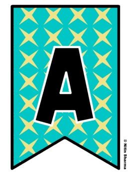 Bulletin Board Letters, Pennant Banner, Alphabet Posters, Back To ...