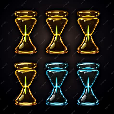 Premium Photo | Neon Design of Hourglass Icon Emoji With Time Sensitive Urgent and Patient ...