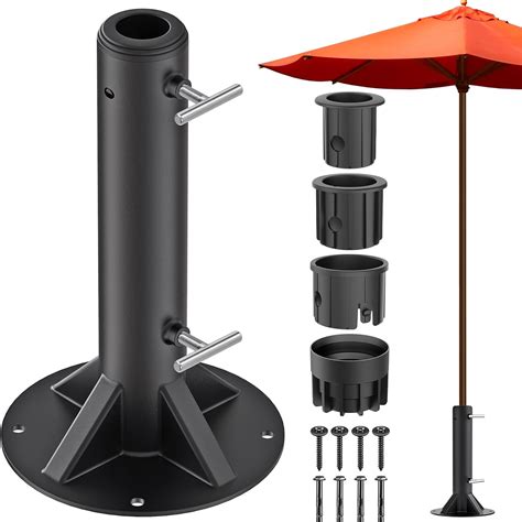 Amazon.com : Dolibest Heavy Duty Deck Mount Umbrella Holder with ...