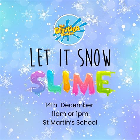 Make your own Snow Slime!, St.Martins School, Jersey, 14 December 2024 ...