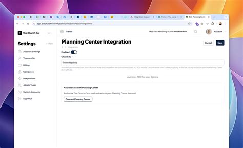 The Church Co | Planning Center Integrations