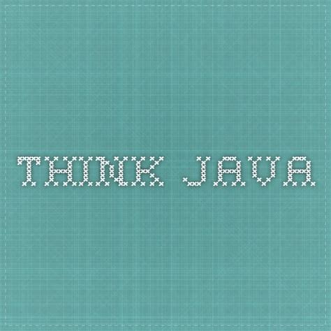 Think Java 的图像结果
