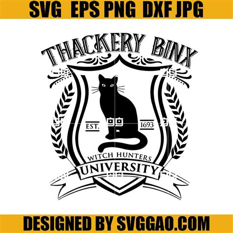 Thackery Binx University SVG, Hocus Pocus SVG, Cat SVG – SVGGAO