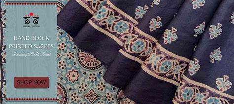 Hand Block Printed Sarees