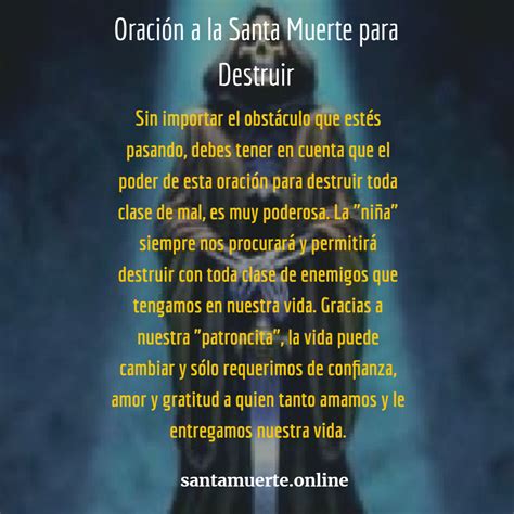 Oración a la Santa Muerte para Destruir | Acaba con todo Obstáculo