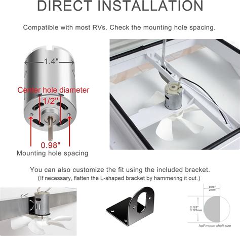 Ventilatore Da Tetto Per Camper Aomdom 12V - Con Telecomando E Sensore Pioggia - Foto 2