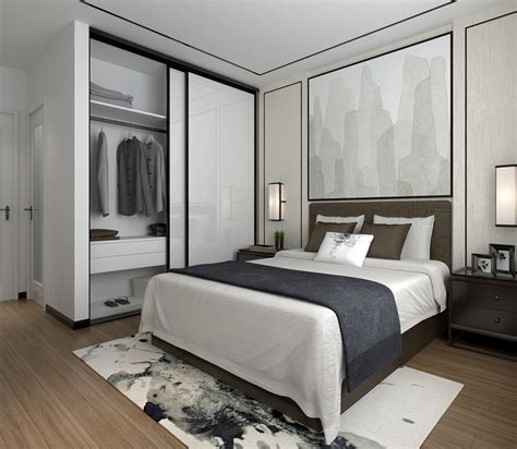 96平米新中式卧室装修效果图_齐家网装修效果图