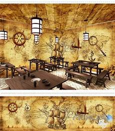 Pirate Wall Murals by Of The Caribbean Retro Entire Room 3d Wallpaper Pirate Wall Murals