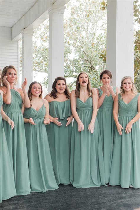 First look in sage green bridesmaid dresses – Artofit