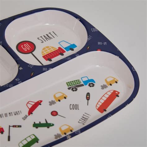 Buy Glee Kids Melamine Printed Partition Plate - 24x21.5cm from Home ...