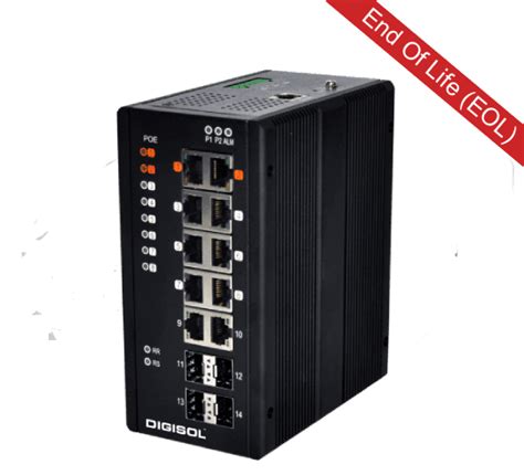 Digisol L2-Managed Din-Rail Industrial Ethernet Switch-DG-IS4514HP