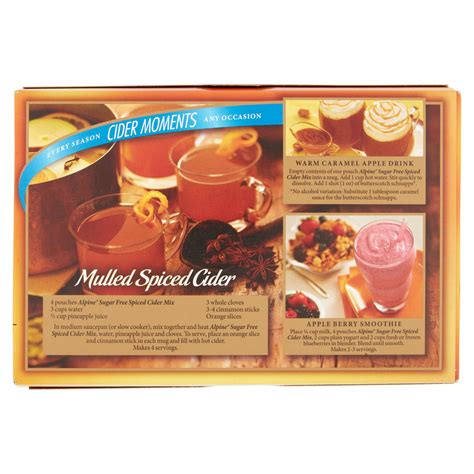 Alpine Sugar Free Apple Cider Nutrition Facts | Besto Blog