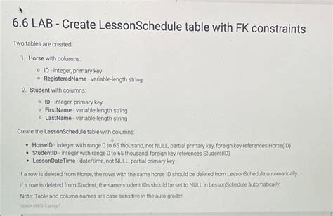 Image result for Lab Creating Tables with Constraints SQL