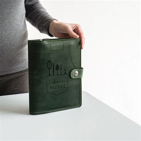 Leather Recipe Binder 3 Ring Recipe Binder A5 Recipe Binder - Etsy