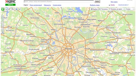 Географическая карта московской