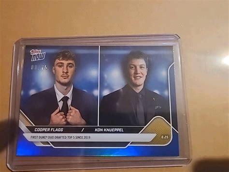 Cooper Flagg, Kon Knueppel 1-of-1 Card with Game-Worn Shoes Revealed by Topps After Epic Duel