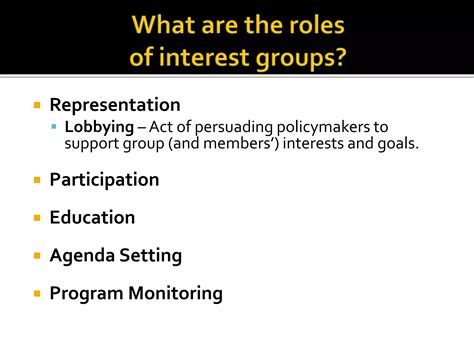 Interest Groups and Popular Culture | PPTX | Political Issues & policy ...
