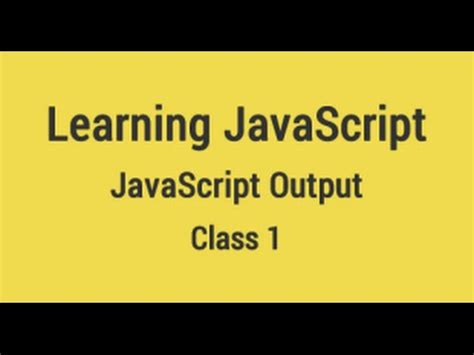 Image result for JavaScript Output Function