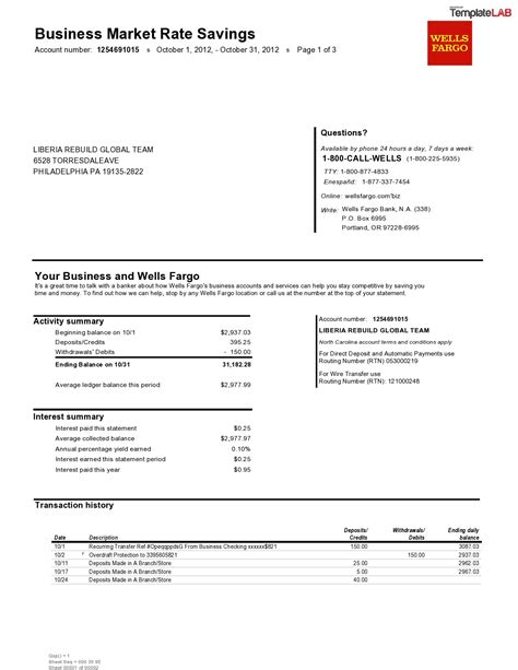 How To Create A Bank Statement Template