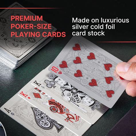 Buy Cyberpunk Ultra Playing Cards for Adults - Silver Gilded Poker ...