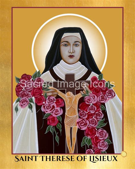 Saint Therese of Lisieux Icon Print | Sacred Image Icons - Etsy
