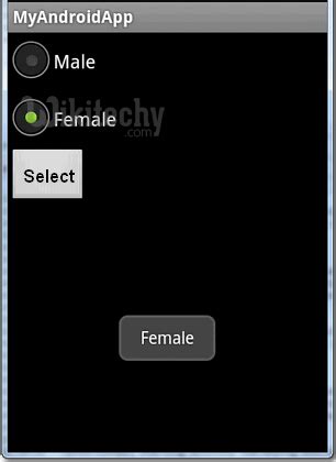 Radio Button in Android 的图像结果