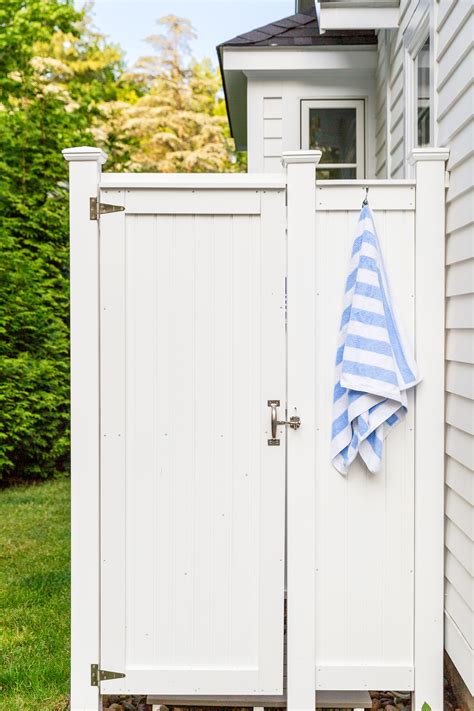 OUR OUTDOOR SHOWER | Design Darling