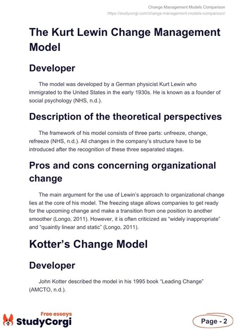 Change Management Models Comparison 的图像结果
