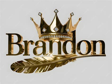 Premium Vector | Brandon name logo design brandon name in elegant font ...