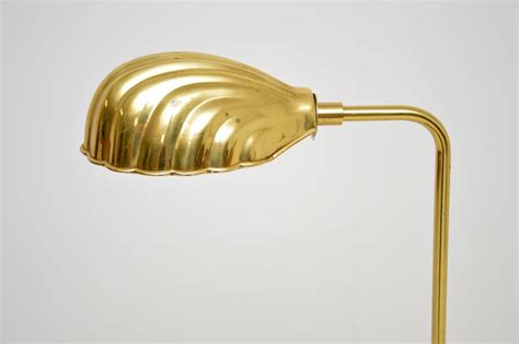 1970's Vintage Brass Clam Shell Floor Lamp at 1stDibs