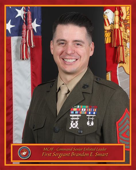 First Sergeant Brandon E. Smart > Marine Corps Air Facility > Biography