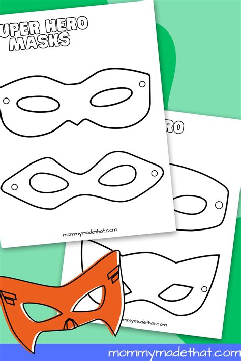 Superhero Mask Templates (Lots of Free Printables!)
