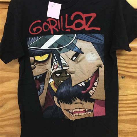 Gorillaz concert tee | Band tshirts, Gorillaz band, Concert tshirts