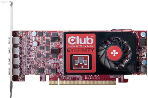 Specificaties van Club 3D Radeon HD 7750 Low Profile - Eyefinity 4 ...
