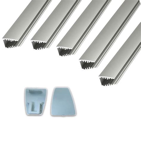 Buy Abaj Lighting Aluminium LED 1Meter 8mm Glass Profiles for Ceilings ...