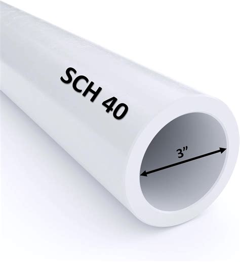 VENTRAL PVC Pipe Sch. 40 3 Inch (3.0) White Custom Length - Walmart.com