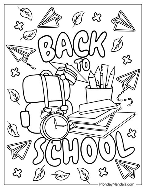 Picture of School Stationery Coloring Pages 的图像结果