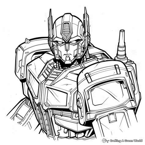 Optimus Prime Coloring Pages - Free & Printable!