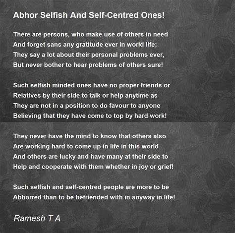 Selfish And Self Centered People Self Centered Vs Self Absorbed: