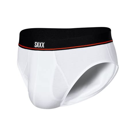 Saxx Underwear Non Stop Stretch Cotton 1 Pack Briefs - White – Trunks and Boxers