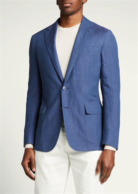 Ralph Lauren Purple Label Men's Silk-Linen Sport Jacket - Bergdorf Goodman